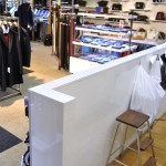 Counter for clothing store Riidekapp in Tallinn Airport